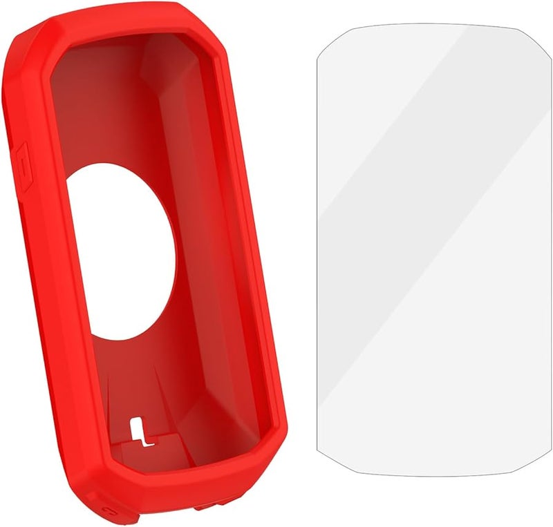 غطاء سيليكوني واقي أحمر مع حامي شاشة لساعة الكمبيوتر الدوارة ذات الرمز 1050، غطاء مقاوم للصدمات - Image 1